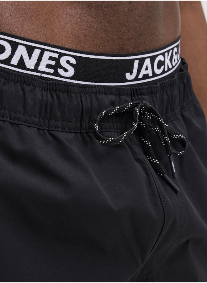 JACK & JONES Mid Rise Regular Fit Swim Shorts  - Image 5