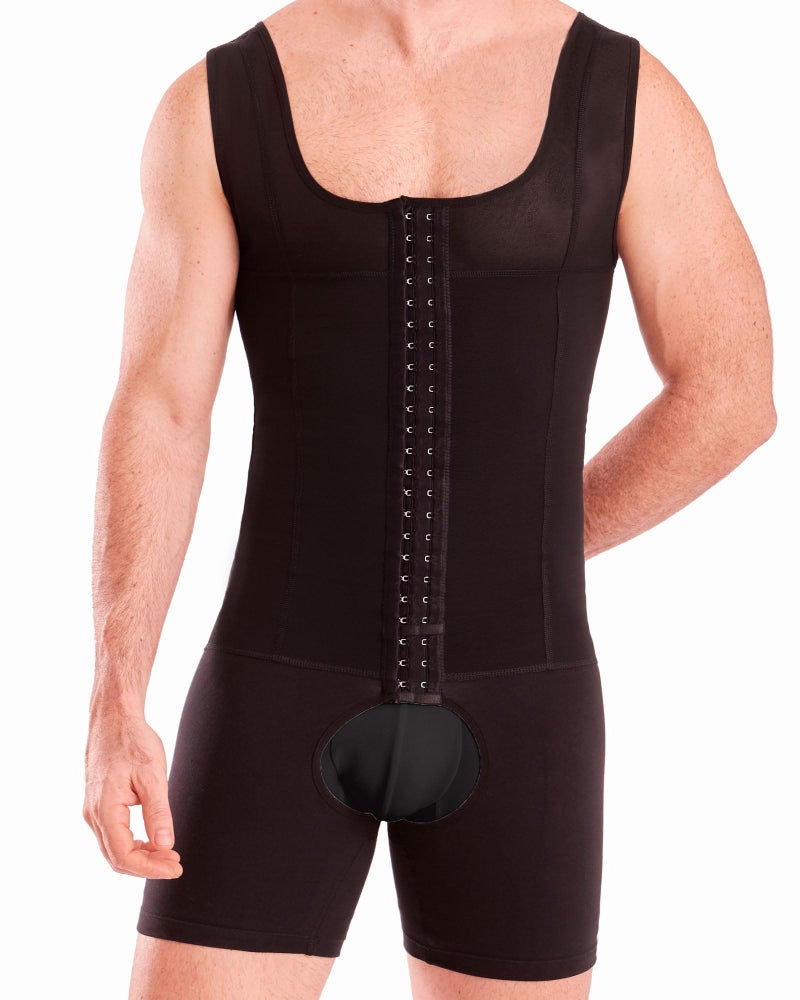 Mens Shapewear 361 Faja Colombiana para Hombre Male Girdle Stomach Compression With Hooks and Control Abdobmen