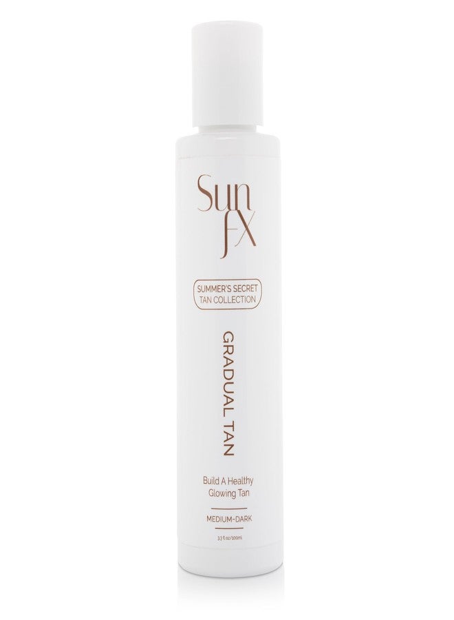 SunFX Gradual Tan Body Lotion Self Tanner | Hydrating Tan Extender Moisturizer No Odor | Build your Glow from Sunkissed to Dark | Enriched with Aloe & Vit A & E (100ml/3.38 Fl oz) - Image 1