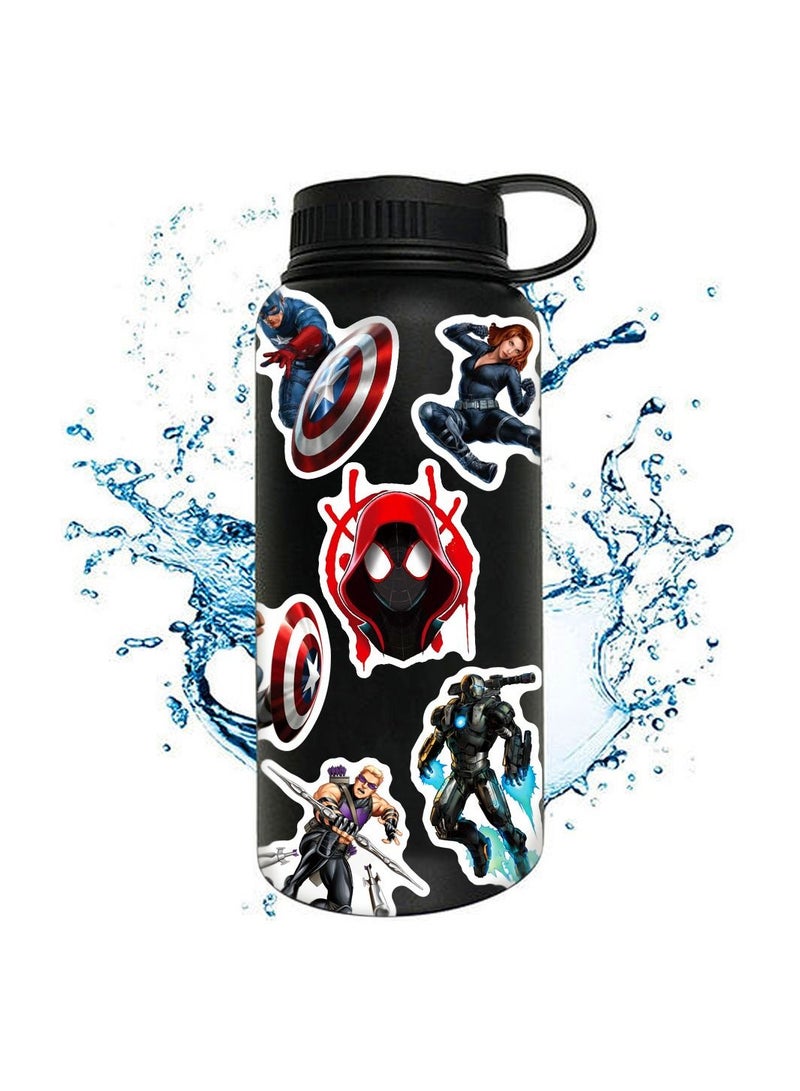 Color Fans 100 جهاز كمبيوتر شخصى ملصقات مقاومة للماء لطيف أنيمي الكرتون الفينيل ملصق جمالي كمبيوتر محمول لوح التزلج الأمتعة الكمبيوتر زجاجة ماء الكتابة على الجدران ملصقات حزم للأطفال المراهقين الفتيات البالغين - Image 5