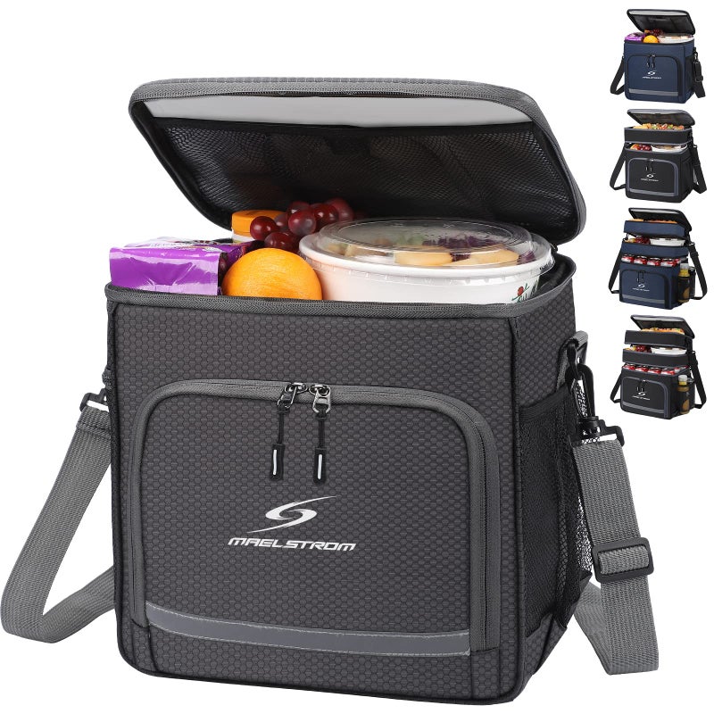 Maelstrom Lunch Box for Men,Insulated Lunch Bag Women/Men,Leakproof Lunch Cooler Bag,Lunch Tote Bag for Work,Small,Grey - Image 1