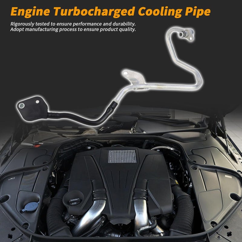 Cooling water pipe For Mercedes-Benz M278 V8 4.0L 4.6L 2005-2020 S500 E550 E63 GLE63 GL63 AMG C292 W166 X166 XW463 W166 R231 C217 W221 W222 X222 Peat# 2782000200 2782001300 - Image 2
