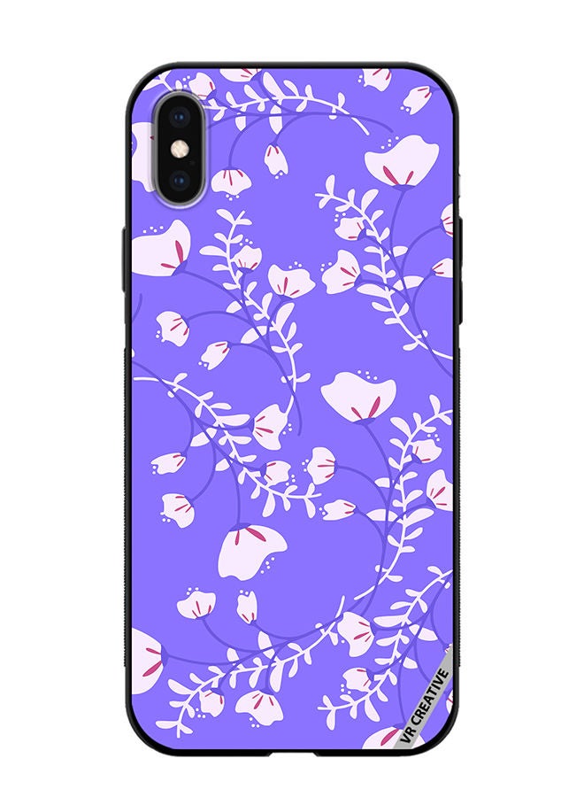 VR CREATIVE Protective Case Cover For Apple iPhone X/XS Flower Design Multicolour - Image 1