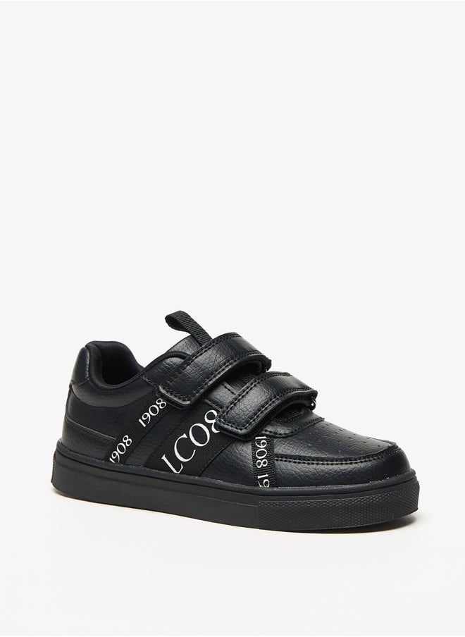 Lee Cooper - Boys Printed Casual Sneakers With Hook And Loop Closure - Image 1