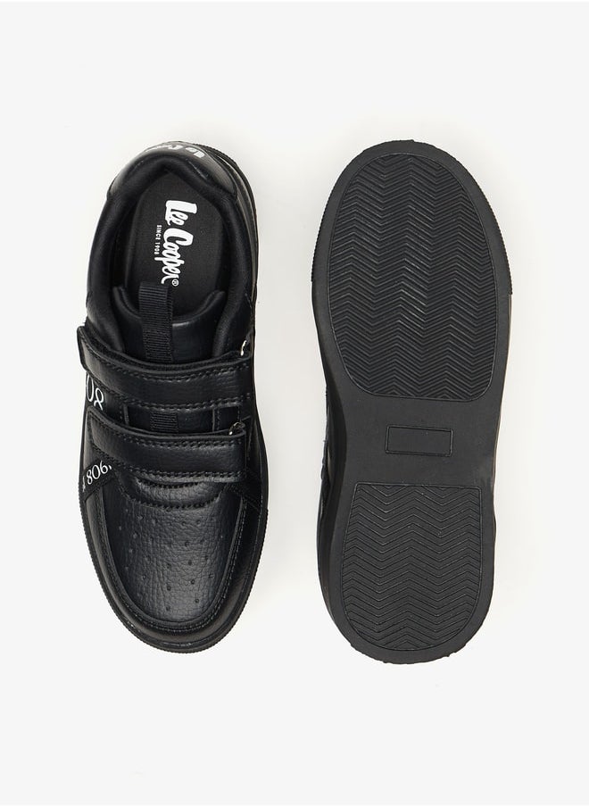 Lee Cooper - Boys Printed Casual Sneakers With Hook And Loop Closure - Image 1