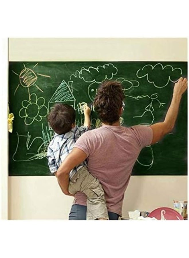 Blackboard Stickers Chalk Board Removable Vinyl Draw Mural Decor Art Chalkboard Wall Sticker for Kids Rooms Durable 200 X 45cm  - Image 4