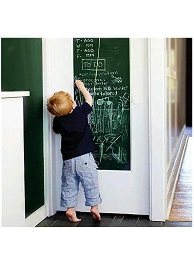 Blackboard Stickers Chalk Board Removable Vinyl Draw Mural Decor Art Chalkboard Wall Sticker for Kids Rooms Durable 200 X 45cm  - Image 3
