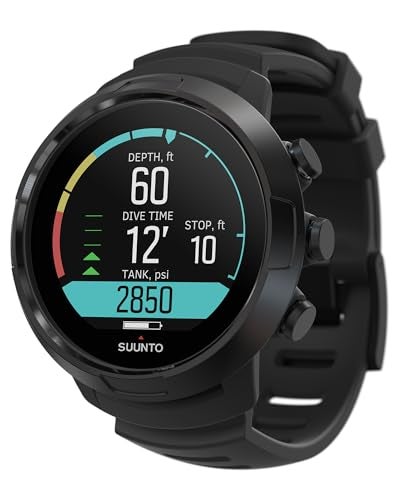 Suunto D5 All Black Dive Computerwith Color Screen and Exchangeable Straps - Image 1