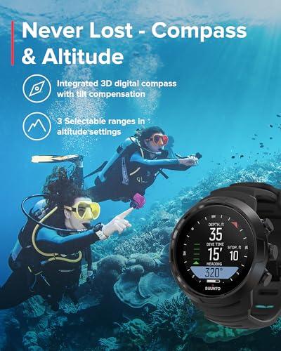 Suunto D5 All Black Dive Computerwith Color Screen and Exchangeable Straps - Image 2