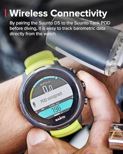Suunto D5 All Black Dive Computerwith Color Screen and Exchangeable Straps - Image 4