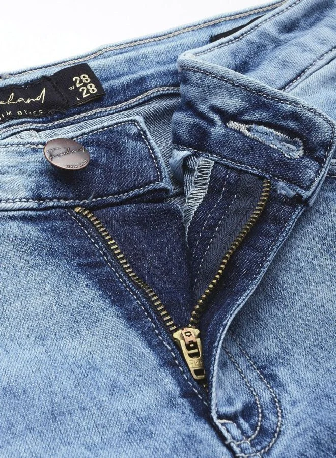 Freehand  Women Slim Fit Solid Mid Rise Jeans  | Best Price UAE