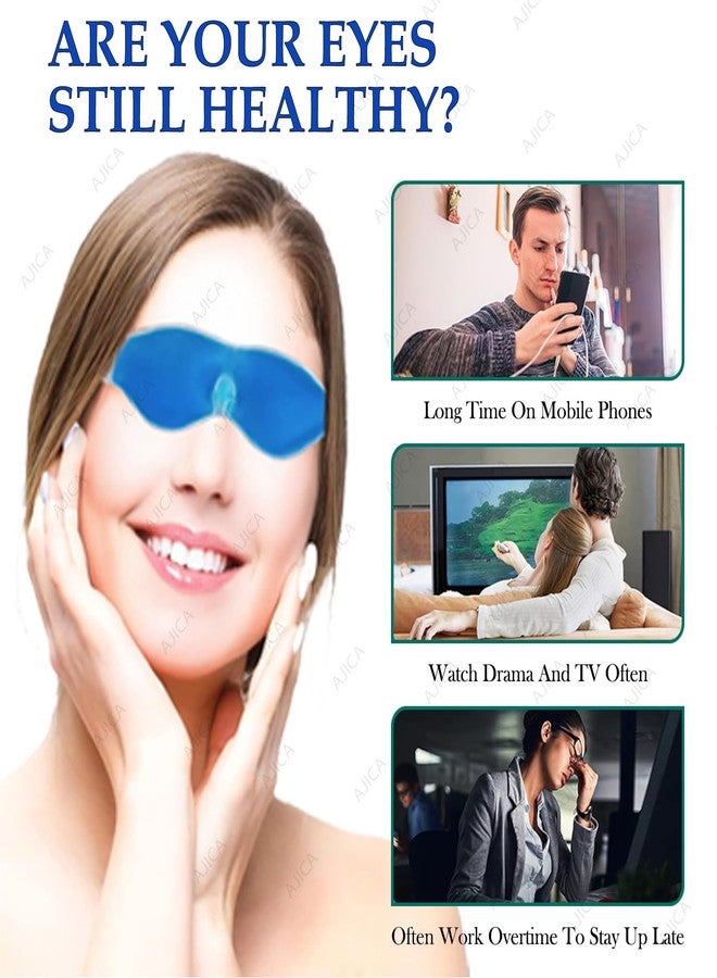 AJICA Aqua Ice Face & Eye Cooling Gel Mask and Aloe Vera Gel Mask Ice Pack for Face and Eye Patches Remove Dark Circles, Fatigue Cool Eyes Patch Pads Eye Care | Facial Skin Refresh Face Mask for Hot & Cold Therapy (Aloe Eye Mask, Eye Mask) - Image 3