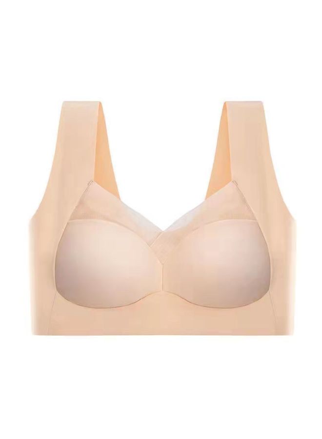 Plus Size Traceless Sports Bra Women's Underwear Women's Gather-up Anti-sagging Paramilis Upper-support Bra