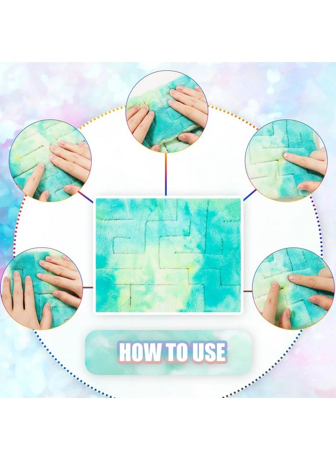 Chengu - 4 Pcs Marble Maze Mat Sensory Fidget Stress Relief Toys Calming Sensory Mat Anxiety Relief Toys Fidget Sensory Fabric Toys For Teens School Home Reduce Stress (Marble Maze Style,8.66 X 6.3 In) - Image 1