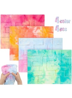 4 Pcs Marble Maze Mat Sensory Fidget Stress Relief Toys Calming Sensory Mat Anxiety Relief Toys Fidget Sensory Fabric Toys For Teens School Home Reduce Stress (Marble Maze Style,8.66 X 6.3 In)