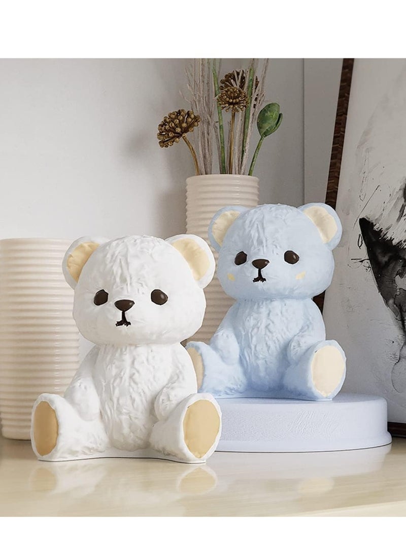 73Hours 4pcs 3D Bear Mold Teddy Resin Molds Animal Silicone Ice Cube  Candle for DIY Handmade Gifts Art Crafts Home Decoration (Bear) - Image 2