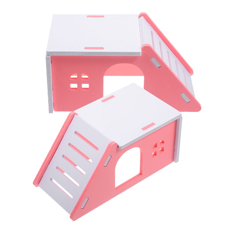 4 pcs Hamster Hideouts Toy Accessories Hamster House Small Animal Hides Hut - Image 3