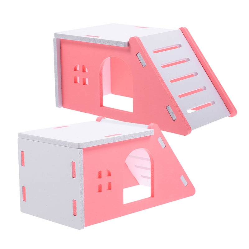 4 pcs Hamster Hideouts Toy Accessories Hamster House Small Animal Hides Hut - Image 4