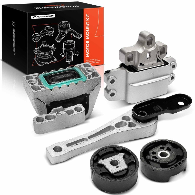 A-Premium مجموعة APremium 5 قطع من حوامل المحرك وناقل الحركة ودعامة العزم متوافقة مع فولكس فاجن جيتا 2006-2009 2012-2017 جيتا سيتي 2009-2009 جولف R بيتل أودي A3 A3 كواترو 2.0L