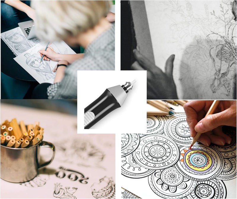 ARTME Electric Eraser/Automatic Rubber - 22pcs Refills Included (0.1 inch and 0.2 inch) - Sketch, Architects, Engineers & Students - Image 1