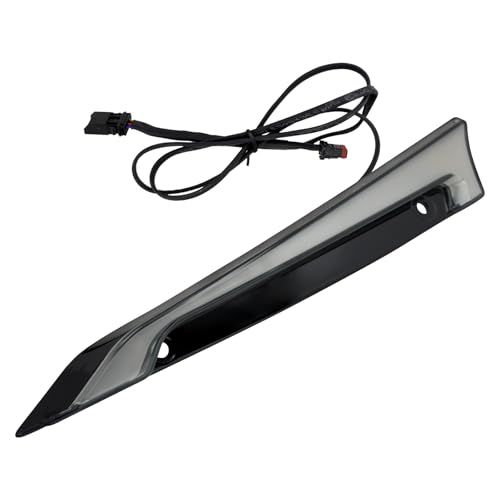 CARGLETRUE Windshield Trim Lights Windscreen Fairing Led Running Light Turn Signals Fit for Harley Touring Road Glide Models 2015-2023 Black - Image 4