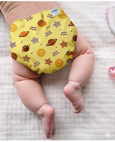 BUMSIES Cotton Nappies/Cloth Diaper/Langots for New Born Baby Essentials | Washable Reusable, Skin-Friendly Muslin Langot Nappy U-Shape Tie up Baby Langot 0-3 months Pack of 10 Multicolor Printed - Image 3