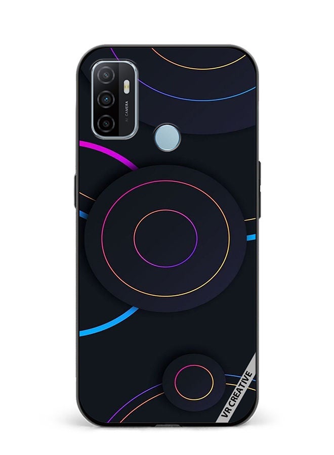 VR CREATIVE Protective Case Cover For Oppo A53 Circles Dots Design Multicolour - Image 1
