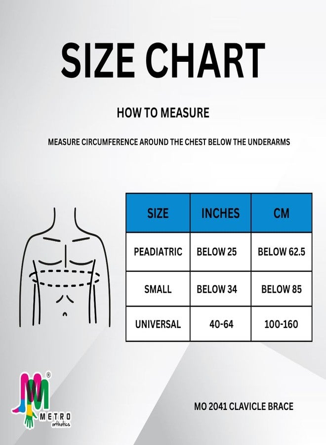 دعامة الترقوة من METRO Orthotics مزودة بشريط لاصق لتثبيت وتقويم كسور الترقوة ودعم الظهر للرجال والنساء (مقاس موحد) - Image 5