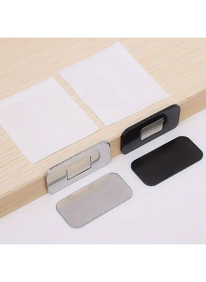 Black 10Pcs 5Set Magnetic Cabinet Catches Self Adhesive Invisible Hidden Door Stop - Image 4
