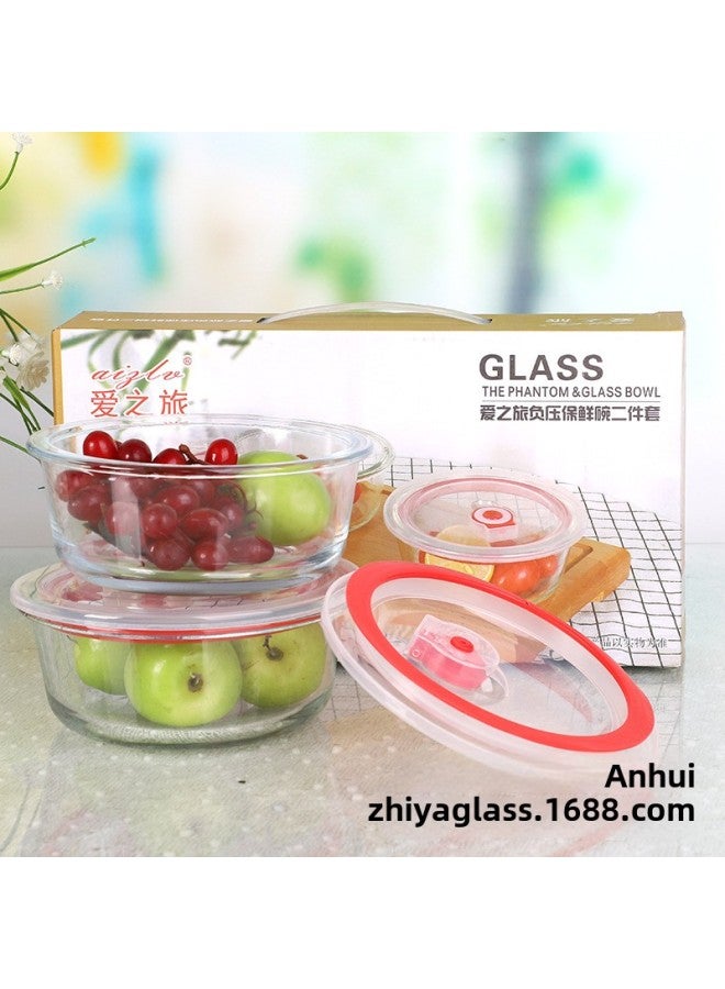 Hot Water Glass Preservation Bowl Two-piece Creative Insulation Cloth Bag Bag Preservation Box Set Bank Gift-Specifications:Fresh-keeping Bowl Set Of Three 18 Sets/box - Image 2