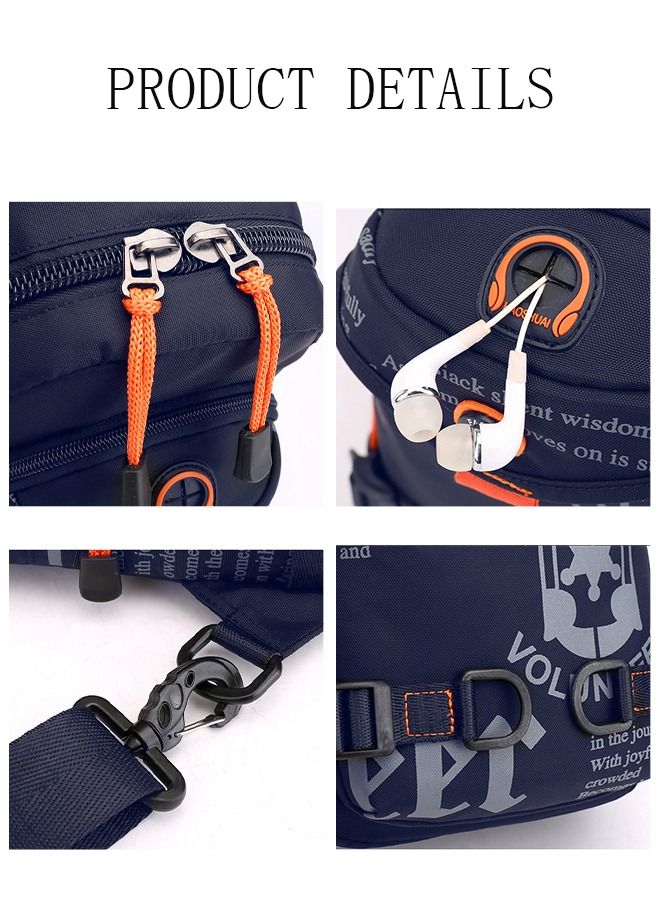 DUNISO Compact Sling Bag for Men Multifunctional Cross Body Bag Waterproof Chest Shoulder Backpack with Buckle Everyday Carry Bag for Travel Work Sport - Image 5