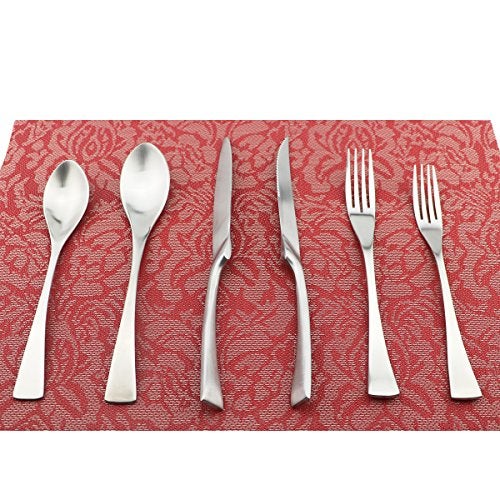 Uniturcky 24-Piece Flatware Set,Extra Thick Heavy Duty - 18/10 Stainless Steel Cutlery Sets,High Matte Finish Silverware Flatware Sets Service for 4,Use for Home,Kitchen, Utensil Sets - Image 1