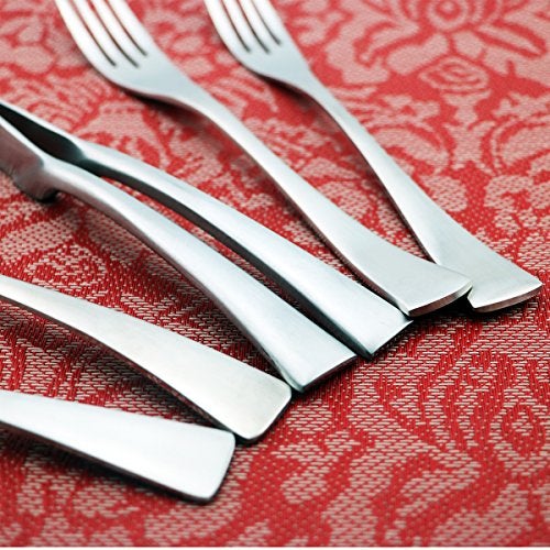 Uniturcky 24-Piece Flatware Set,Extra Thick Heavy Duty - 18/10 Stainless Steel Cutlery Sets,High Matte Finish Silverware Flatware Sets Service for 4,Use for Home,Kitchen, Utensil Sets - Image 3