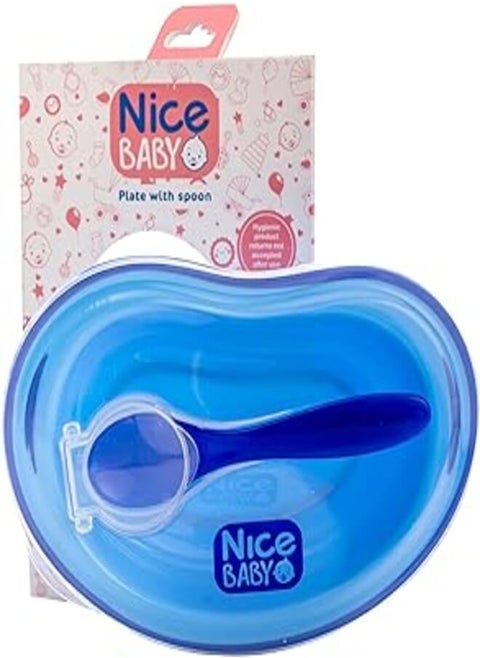 Nice Baby Plate Blue