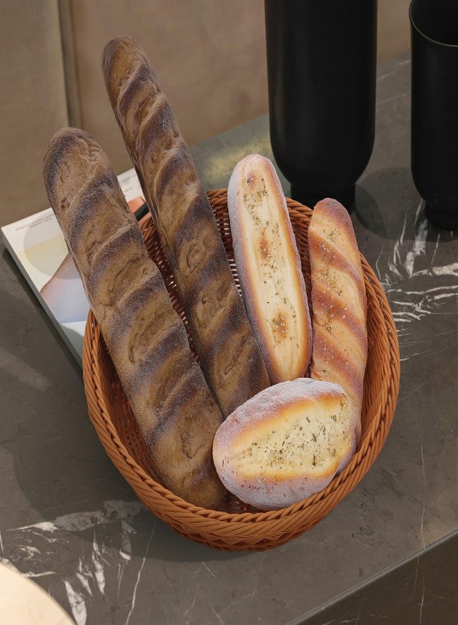 Gresorth 5pcs Artificial French Bread Set for Decoration Highly Simulated Fake Rye Baguette Home Kitchen Party Food Display Photography Props - Image 5