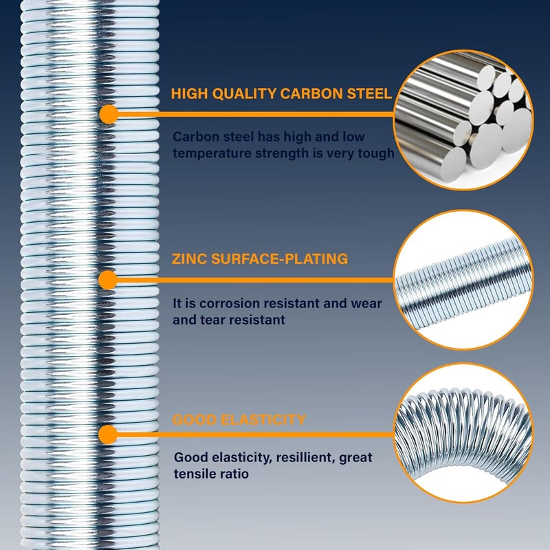 Torque 2 pcs of 25" Single Tender Spring Kit Assembly Hanger Tracker Holder with Hose Tender Clamp for Heavy Duty 3in1 ABS Power Air Line Hose Kit Airline for Semi Truck Trailer Tractor (2 x TR17145) - Image 4