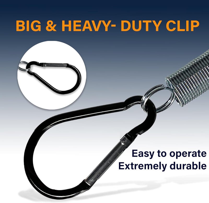 Torque 2 pcs of 25" Single Tender Spring Kit Assembly Hanger Tracker Holder with Hose Tender Clamp for Heavy Duty 3in1 ABS Power Air Line Hose Kit Airline for Semi Truck Trailer Tractor (2 x TR17145) - Image 3