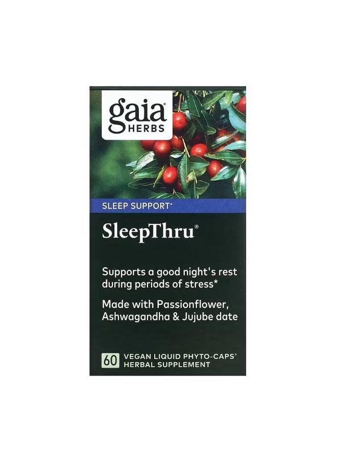 Gaia Herbs - SleepThru 60 Vegan Liquid Phyto Caps - Image 1