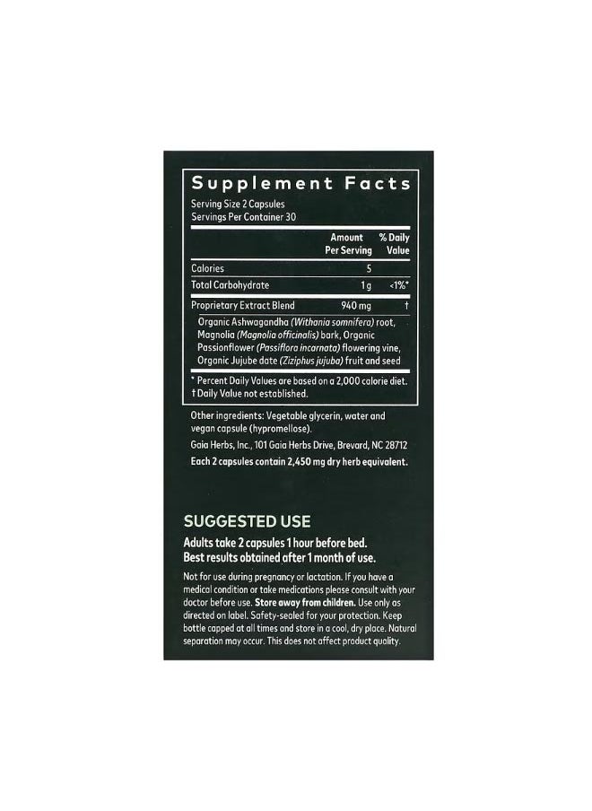 Gaia Herbs - SleepThru 60 Vegan Liquid Phyto Caps - Image 1