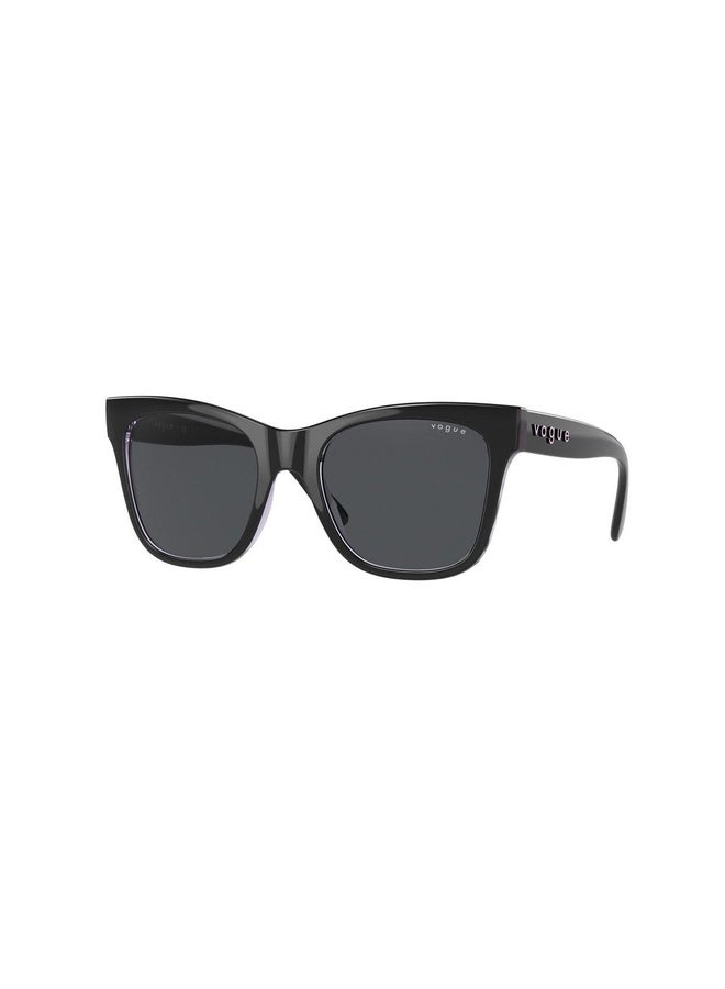 Vogue Woman CAT EYE  SUNGLASSES- VO 5428S - lense size:51mm - TOP BLACK/SERIGRAPHY 