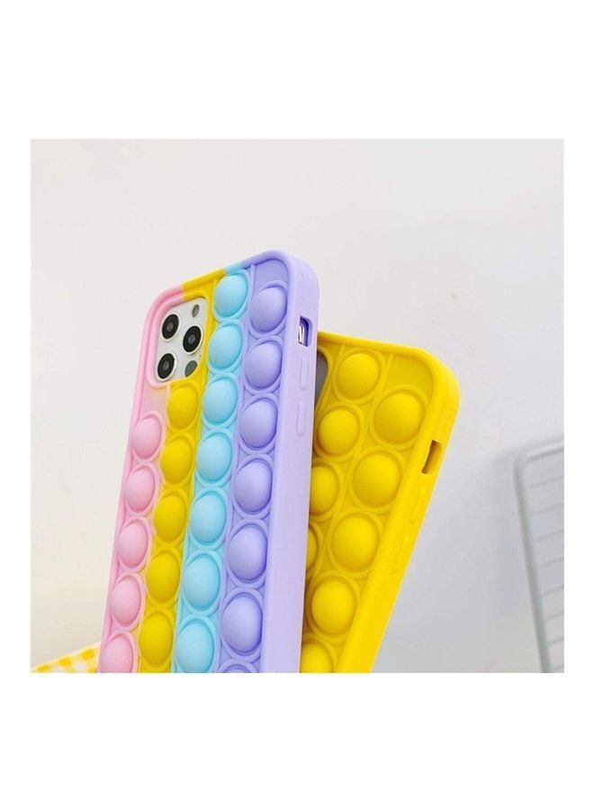 NIBEMINENT Pop Fidget Bubble Sensory Toy Protective Cover For Apple iPhone 12 Mini Yellow - Image 3