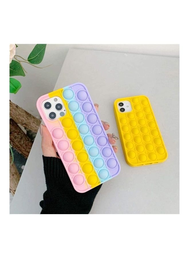 NIBEMINENT Pop Fidget Bubble Sensory Toy Protective Cover For Apple iPhone 12 Mini Yellow - Image 5