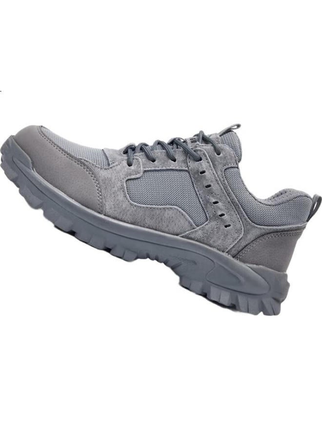 Dinggu Men'S Gray Safety Shoes, Four Seasons Anti-Smashing Anti-Piercing Rubber Sole Comfortable Breathable Jd1176Hui38 - Image 1