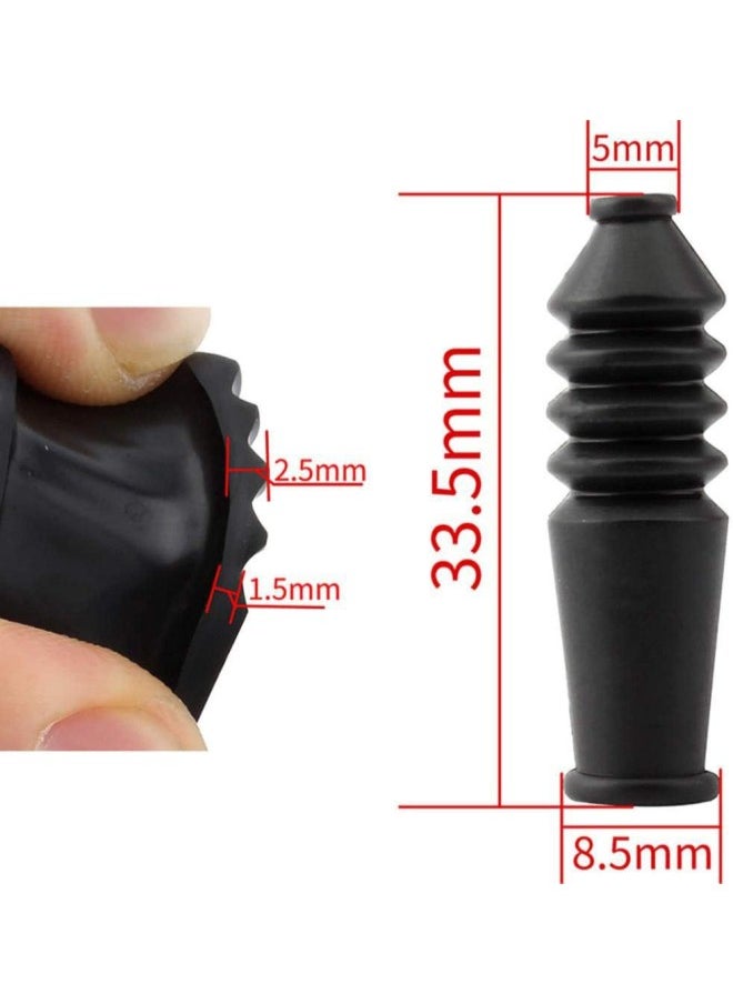 silvercnc 20 Pieces V-Brake Cable Brake Boot Rubber Black Mountain Bike V Brake Boot Bicycle Accessories  - Image 5
