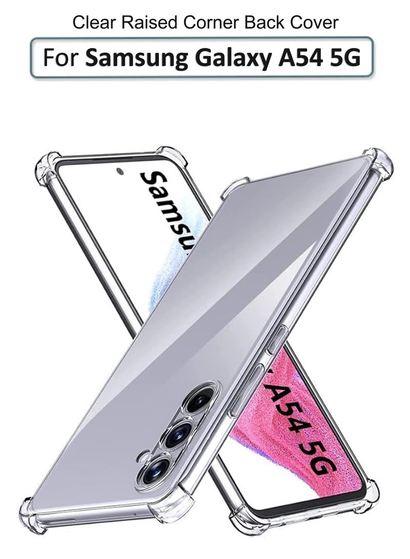 For Samsung Galaxy A54 5G Shock Proof Case Cover - Ultra Clear, Durable & Accurate Cut-outs - Scratch, Dust & Smudge Protection - Clear Silicon Back Cover for Samsung Galaxy A54 5G - Image 1