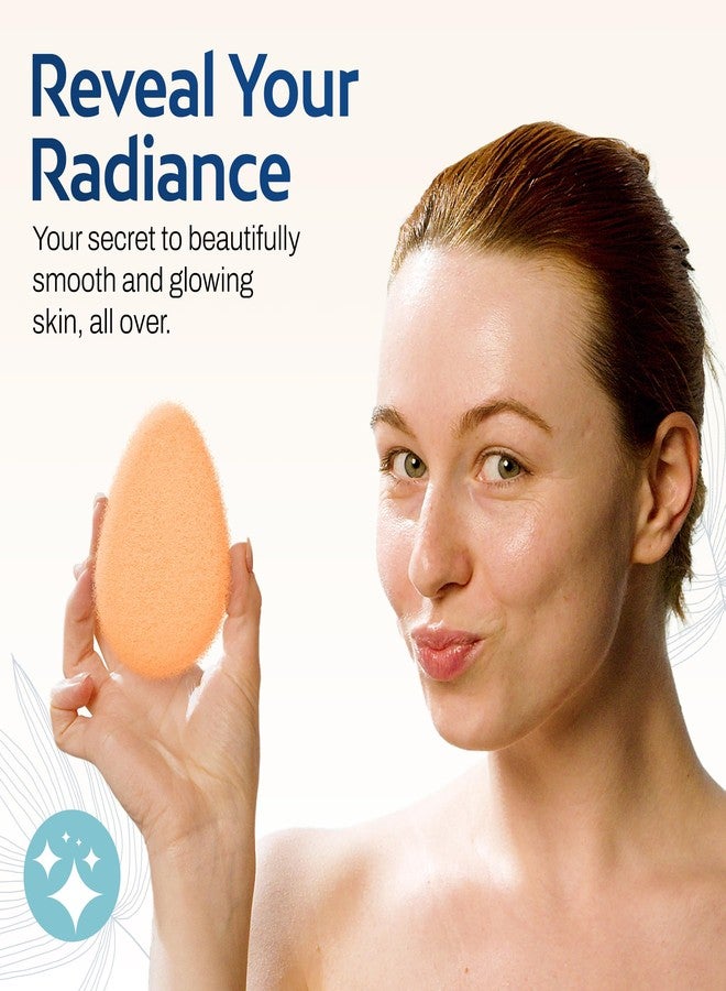HartFelt 2ct Tear Drop Gentle Face Scrubber for Women | Reusable Facial Sponges for Daily Cleansing | Facial Exfoliating Pads for Removing Dead Skin, Dirt & Makeup | Made in USA - Image 2