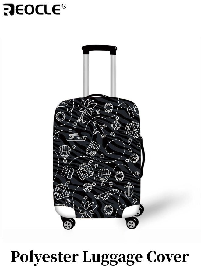 ريوكل غطاء حقائب السفر من البوليستر بتصميم مرن وحماية كاملة واقي للحقائب مع ميزة مقاومة الغبار لاستخدامه في النقل بالطائرة - Image 1
