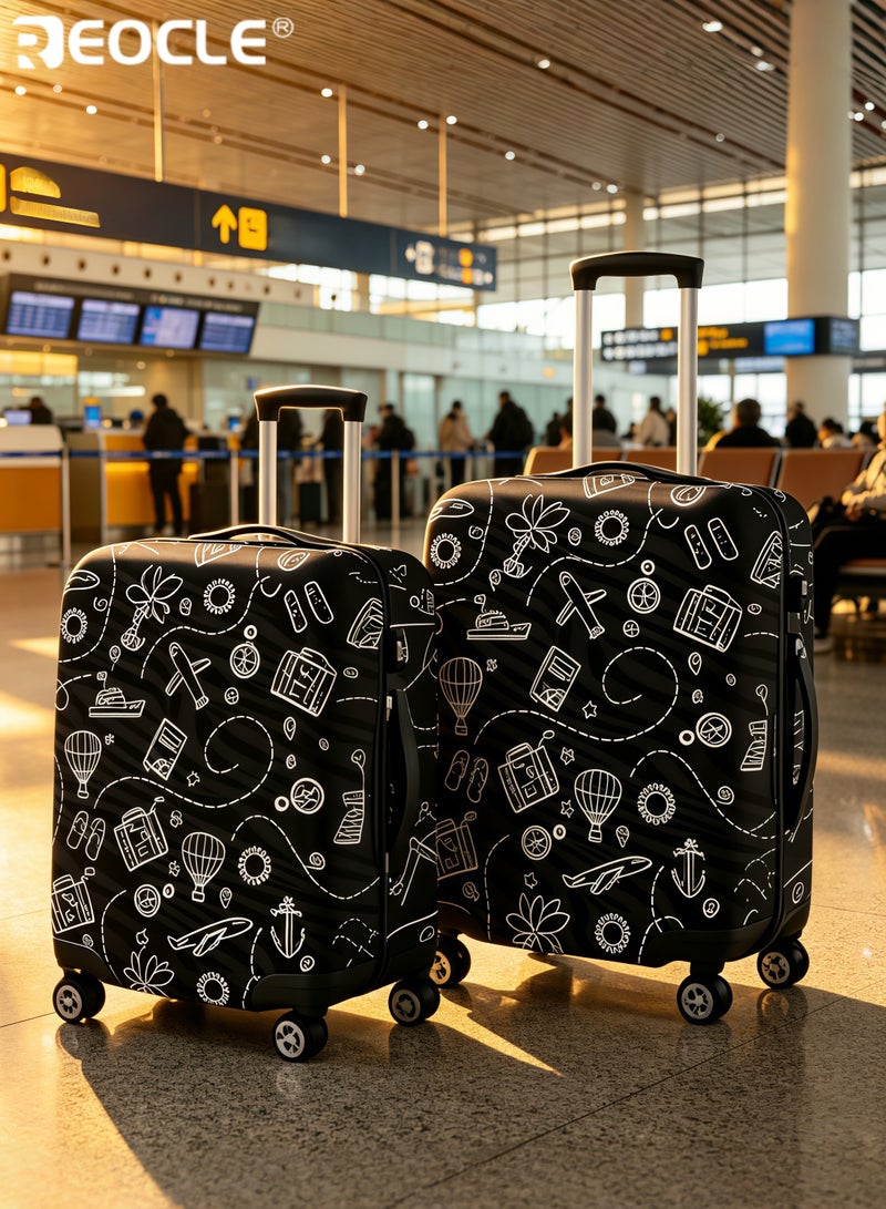 REOCLE Polyester Luggage Cover with Elastic Design and Full Protection Travel Suitcase Protector with Dust Proof Feature for Airplane Transport Use - Image 5