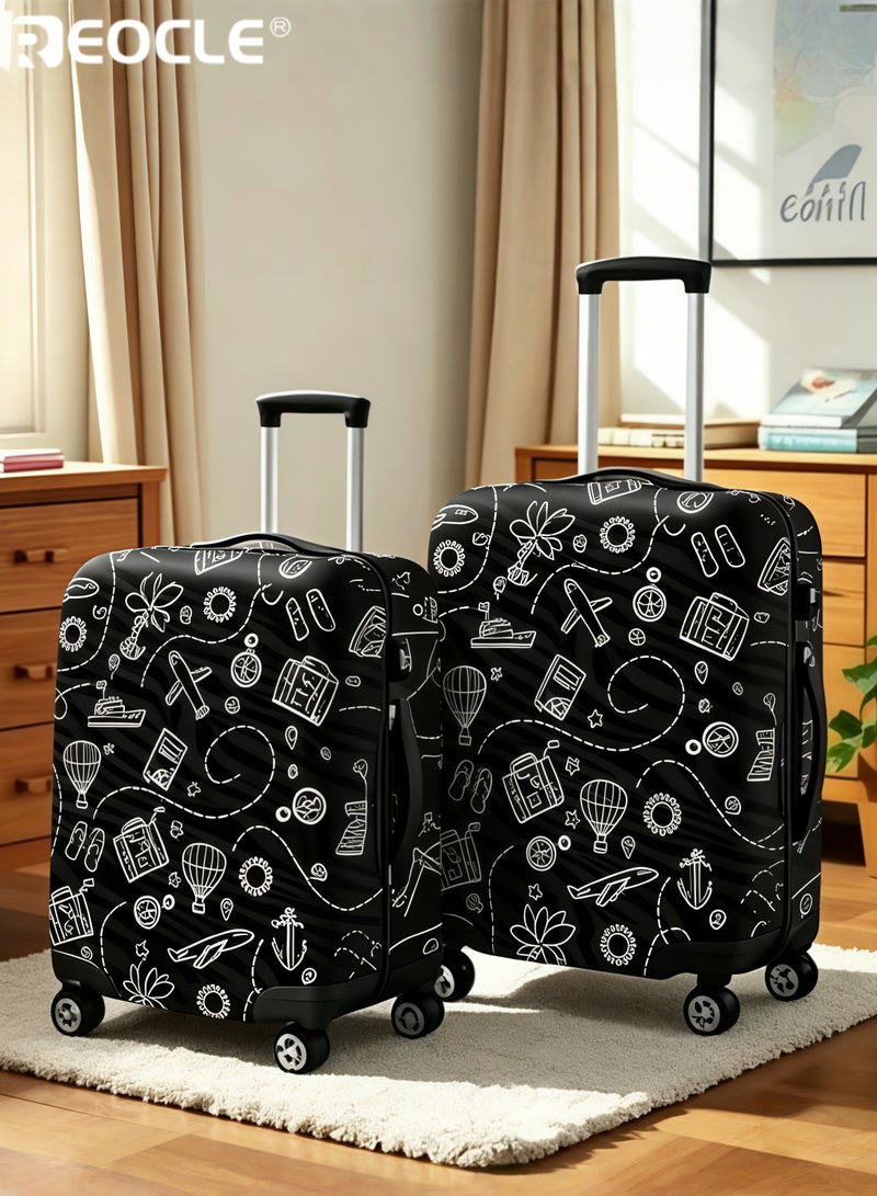 REOCLE Polyester Luggage Cover with Elastic Design and Full Protection Travel Suitcase Protector with Dust Proof Feature for Airplane Transport Use - Image 4