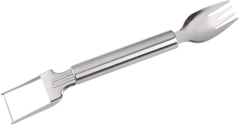 Stainless Steel Watermelon Slicer Cutter Fork Tool for Easy Serving Salad Picnic Camping - Image 2